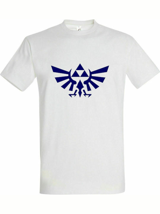 T-shirt Unisex " The Legend Of Zelda Hyrulian Crest ", Weiß