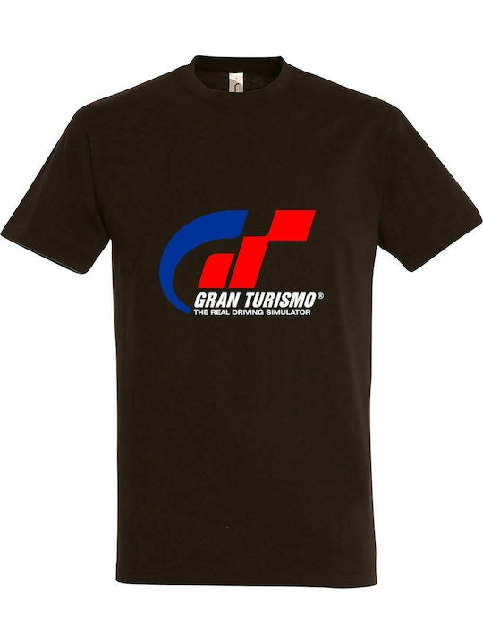 Tricou unisex " Gran Turismo ", Ciocolată