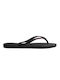 Havaianas Slim Logo Women's Flip Flops Black