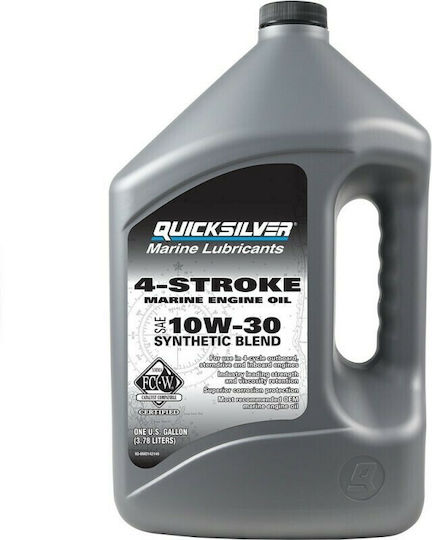 Quicksilver 10W-30 Semi-Synthetic Boat Lubricant Oil 4lt
