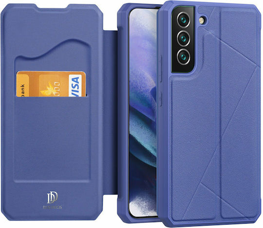 Dux Ducis Skin X Buchen Sie Synthetisches Leder Blau (Galaxy S22+ 5G)