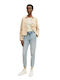 Hoch tailliert Damenjeans in Lockerer Passform