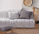Nef-Nef Homeware Salvia Sofa Throw 2 Seater 170x250cm Ecru Black