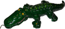 Easter Candle Handmade Crocodile Green