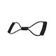 Alfa Care Resistance Band Figure 8 / Loop / Gymtube Very Hard with Handles Black