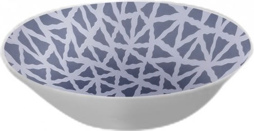 TnS Salatschüssel aus Porzellan Blau 23x23cm 1Stück