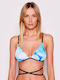 Ellesse Triangle Bikini Top Brew with Adjustable Straps Light Blue