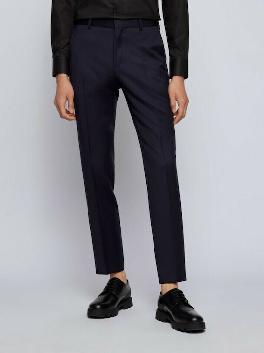 Trousers Suit in Slim Fit Navy Blue
