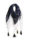 Ble Resort Collection Women's Scarf Navy Blue
