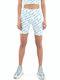 Women's Bike Training Legging High Waisted White/Blue