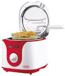 Hoomei Deep Fryer with Removable Basket 2lt Red