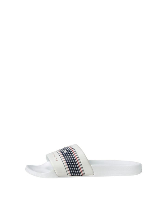 Jack & Jones Men's Slides White