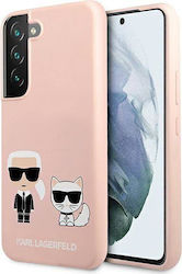 Karl Lagerfeld Karl & Choupette Umschlag Rückseite Kunststoff Rosa (Galaxy S22+ 5G) KLHCS22MSSKCI