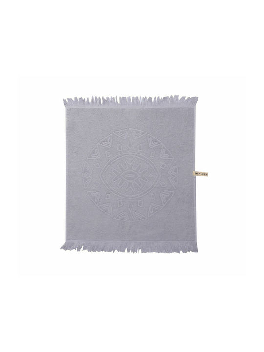Nef-Nef Clover Ποτηρόπανο από 100% Βαμβάκι σε Γκρι Χρώμα 50x50cm