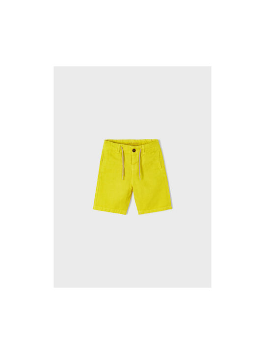 Mayoral Kids Shorts/Bermuda Fabric Yellow