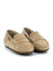 Suede Slip-On Moccasins Beige