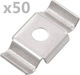 vidaXL Adaptor pentru Pergolă din Oțel 5x5cm 50buc