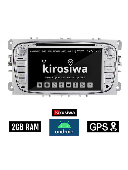 Kirosiwa Car Audio System for Ford Focus 2007 - 2011 (Bluetooth/USB/AUX/WiFi/GPS/Apple-Carplay/Android-Auto) with Touch Screen 7"
