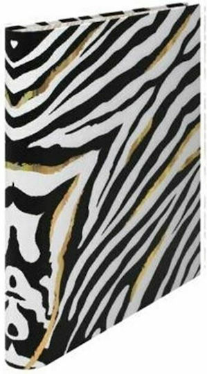 Pukka Clipboard with 2 Rings 2/25 for Paper A4 Multicolour Binder Wild Zebra 1pcs