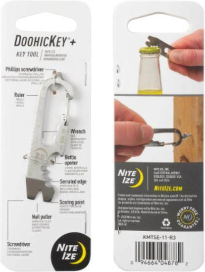 Niteize DoohicKey Multitool with Locking Mechanism Gray