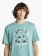 Timberland T-shirt Bărbătesc cu Mânecă Scurtă Albastru deschis
