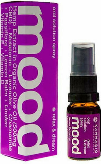 KannaBio Mood Relax & Dream Οral Spray 500mg 10ml