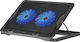 Defender NS-503 Cooling Pad για Laptop έως 17" με 2 Ανεμιστήρες και Φωτισμό