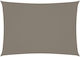 vidaXL Rectangular Shade Sail Brown With Hoop &...