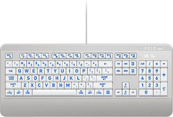 Azio KB540 Mac Doar tastatura UK Alb