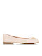 Leather Ballerinas Ecru