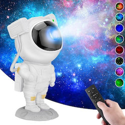 Lumini LED Lampă decorativă pentru copii Astronaut cu Schimbări de Culori Multicolor 12x11.3x22.8εκ.