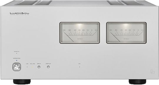 Luxman M-10X Τελικός Ενισχυτής Hi-Fi Stereo 300W/4Ω 150W/8Ω Ασημί