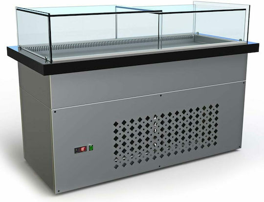 Dominox Βιτρίνα Συντήρησης Δαπέδου 140x90x130cm