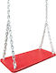 Hanging Wooden Kids Swing for 3+ Years Red