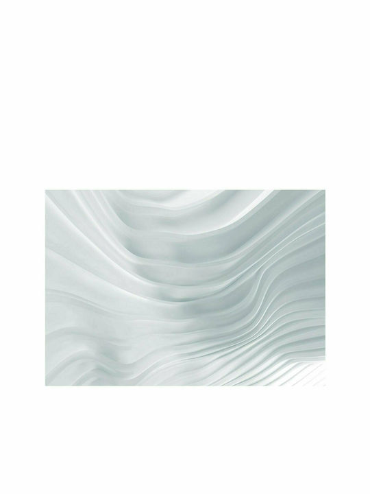 Wall Mural Waving White Fabric White 300x210cm