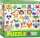 Παιδικό Puzzle Emojipuzzle Wildlife Annimals για 5+ Ετών 100pcs Eurographics