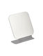 Makeup Mirror Tabletop Square Silver Metal 13x16cm Silver
