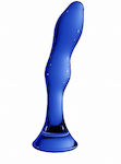 Shots Chrystalino Gallant Glass Dildo Blue