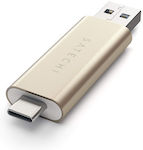 Satechi Kartenleser USB 3.0 für /S/D/ /m/i/c/r/o/S/D/ / / / / Gold