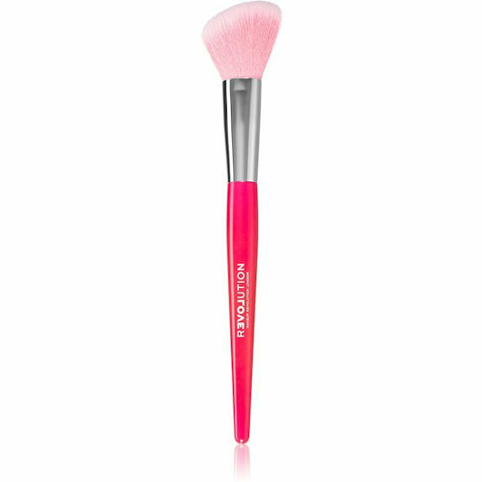Revolution Beauty Επαγγελματικό Πινέλο Μακιγιάζ για Ρουζ από Συνθετική Τρίχα Relove Queen Pink