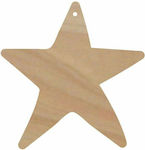 WOODEN STAR- 5,5x5,5 cm