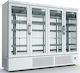 Dominox Gewerbliche Gefrierschrank 2160lt Inox mit 4 Türen P264 x B70 x H215cm