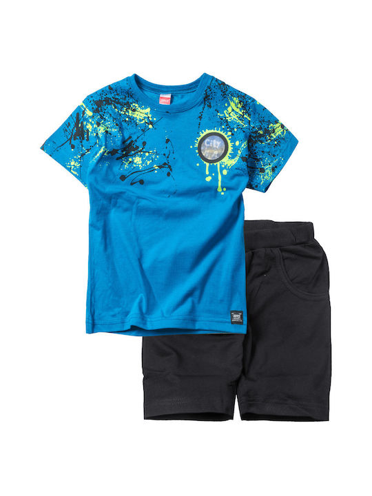 Joyce Kids Set with Shorts Summer 2pcs Blue