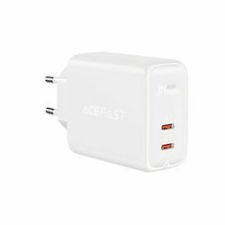 Acefast Φορτιστής Χωρίς Καλώδιο με 2 Θύρες USB-...