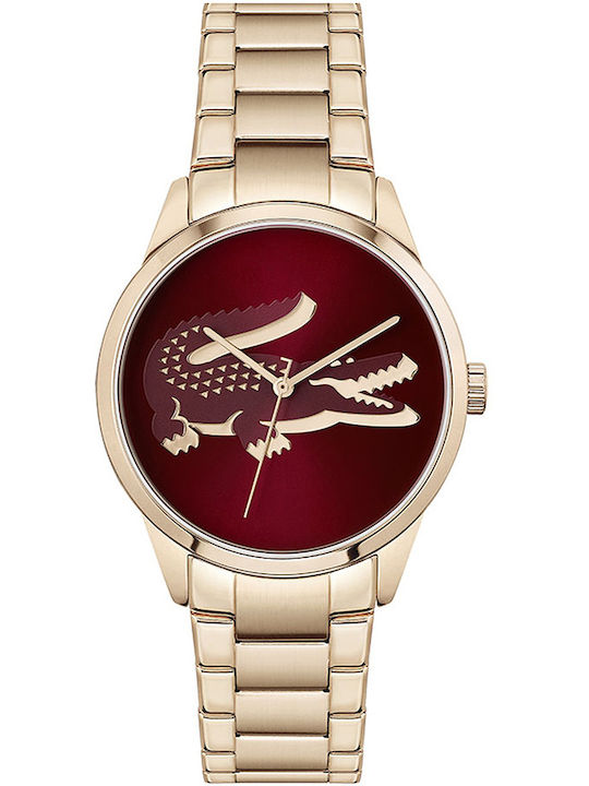 Lacoste Ladycroc Γυναικείο Ρολόι 36mm Μπαταρίας με Ροζ Χρυσό Μεταλλικό Μπρασελέ