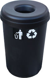 Viomes Basic Open Top Plastic Waste Bin 60lt Black