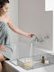 Navaris Metallic Bathtub Shelf 70x20x10cm Black