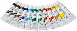 Artico Tempera Colour Paint Tube 12ml Multicolour 12pcs