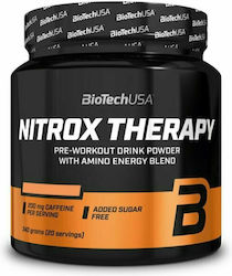 Biotech USA Nitrox Therapy Pre-workout Drink Powder With Amino Energy Blend Pre Workout Supplement 340gr Tropical Fruit