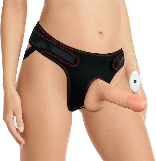 Lovetoy Ingen Easy Strapon Set Harness με Dildo 18cm και Δόνηση στο χρώμα του δέρματος